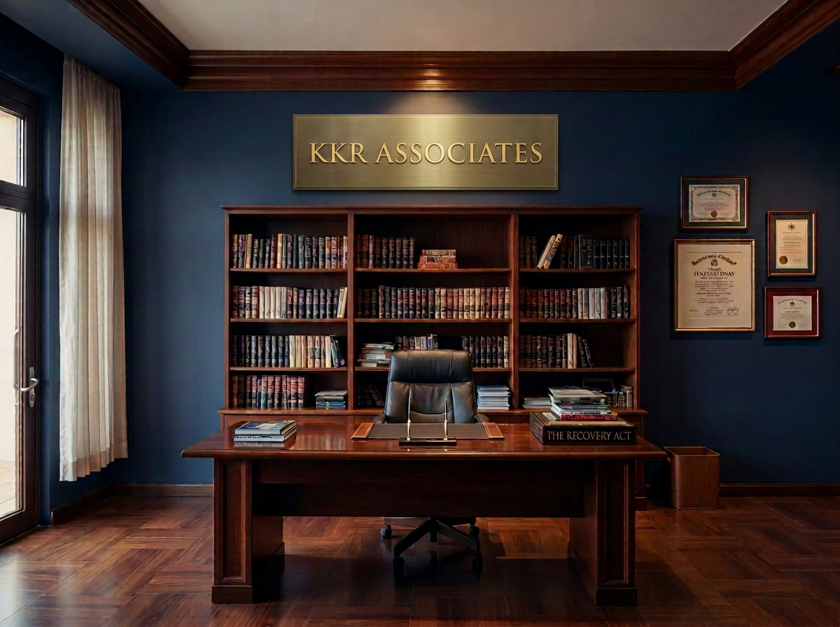 Interior of KKR Associates office in Karachi