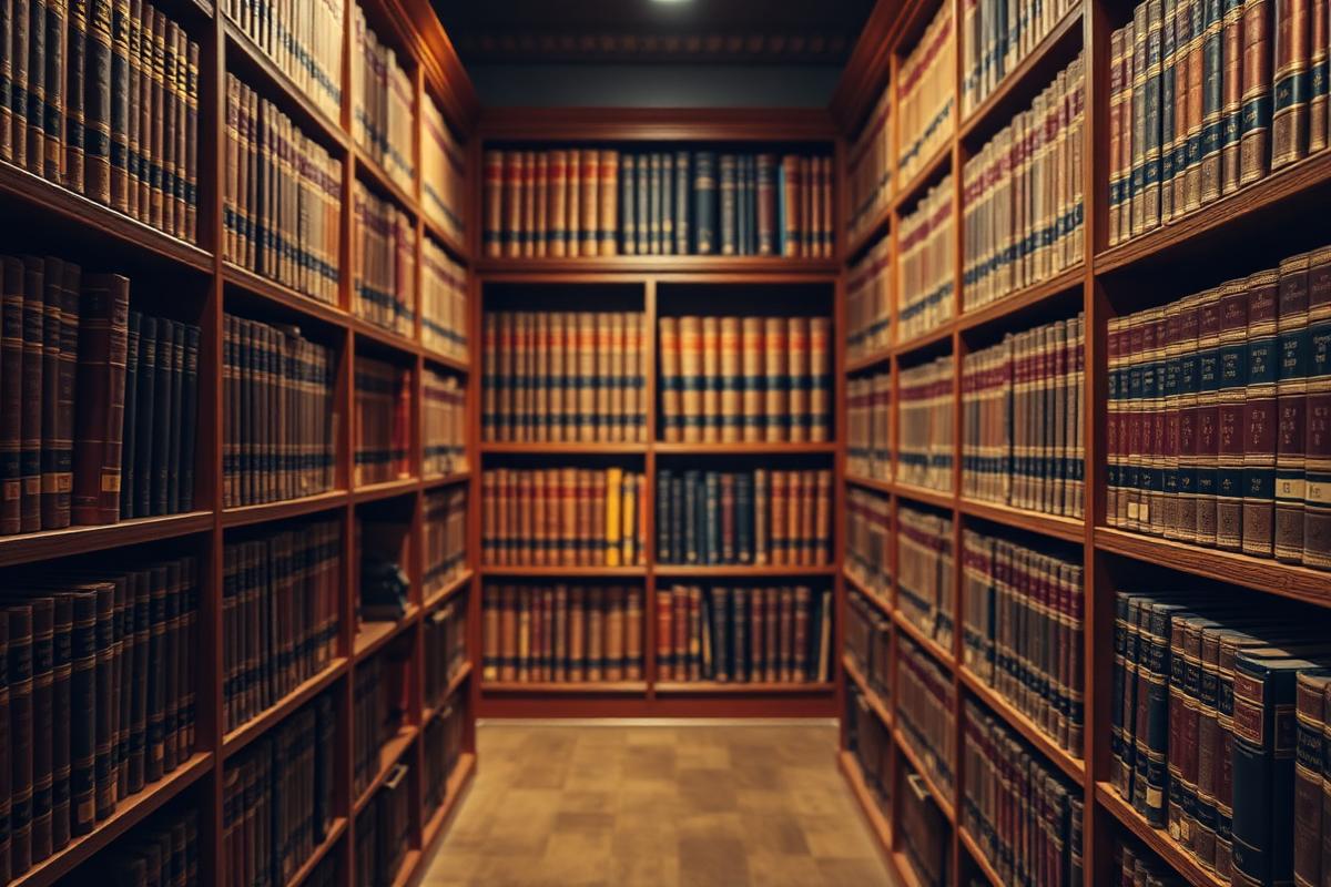 Civil lawyer in Karachi researching case law in a legal library