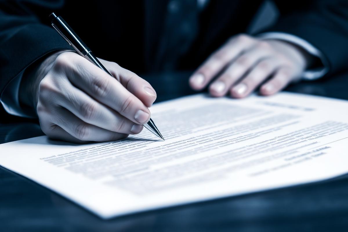 Employment lawyer in Karachi reviewing a contract of employment